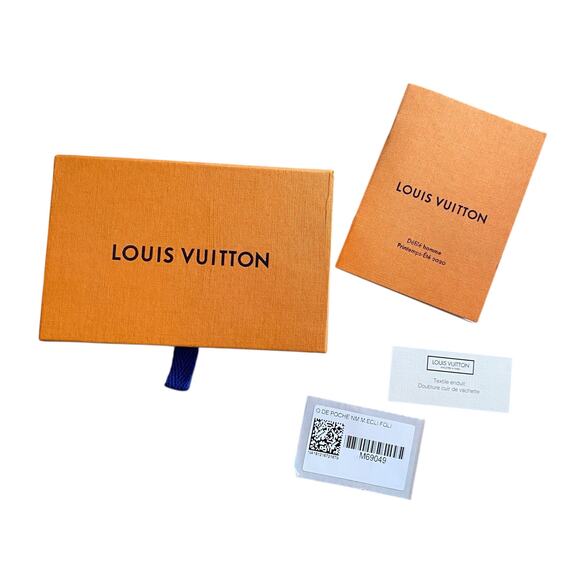 NWT Louis Vuitton Pocket Organizer Monogram Eclipse Foliage Black Floral Boxed - Picture 6 of 16